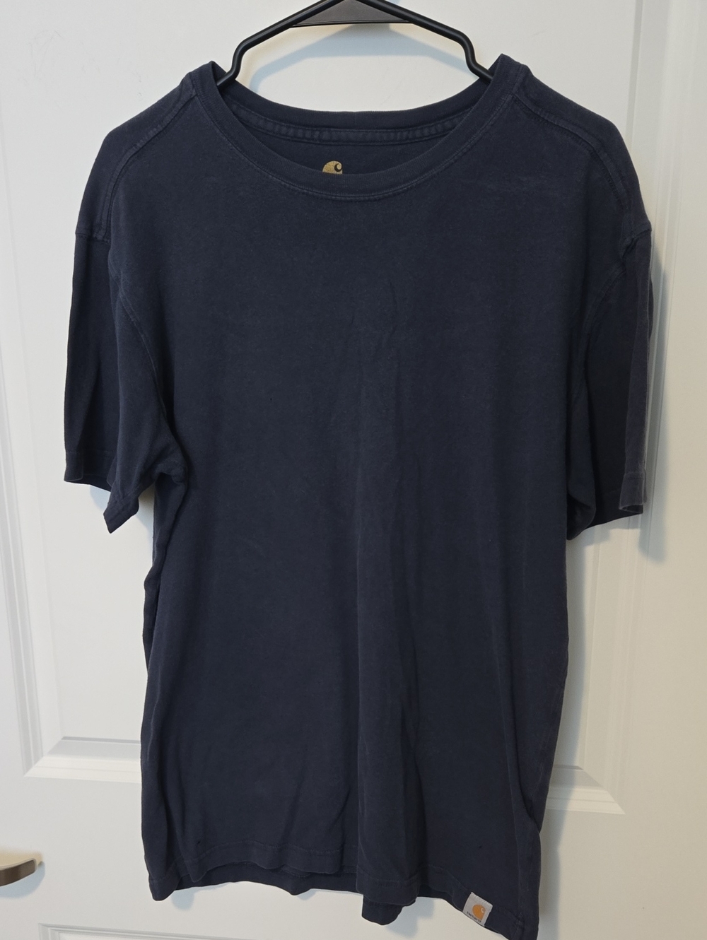 Carhartt Mens Navy Short Sleeve Crewneck Tee Sm.- Solid Workwear 2020relaxed Fit